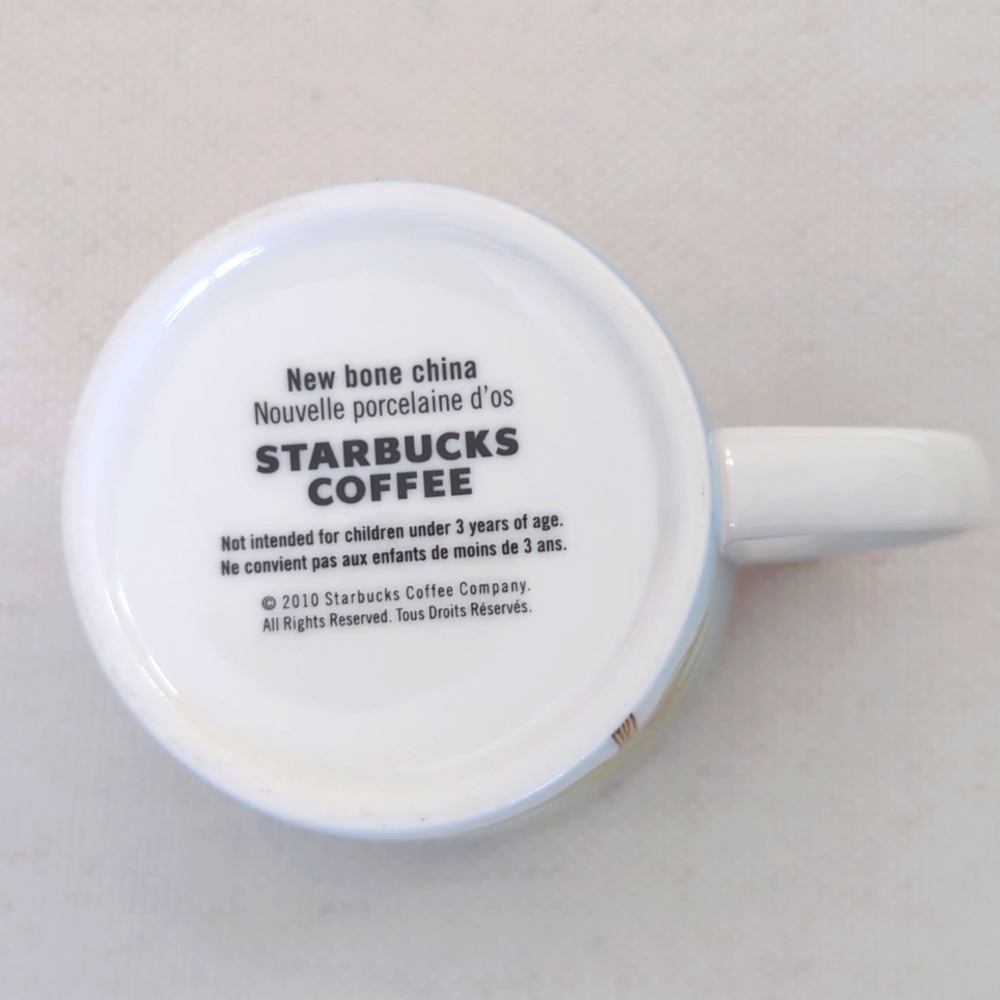 Starbucks 2010 HUXLEY Mouse Squirrel Holiday Coffee Mug Tea Cup 8oz bone China - Picture 6 of 8